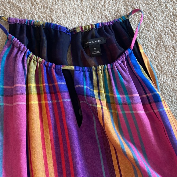 Ann Taylor size 12 colorful maxi dress lined - Picture 10 of 10